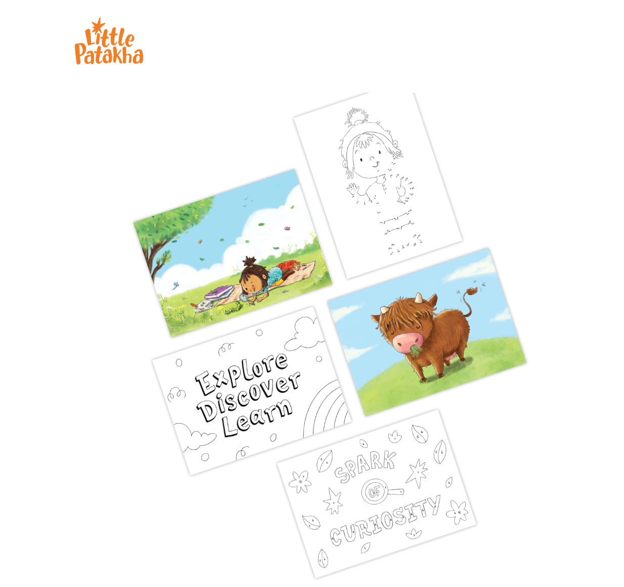 Little Patakha Interactive Postcard Set
