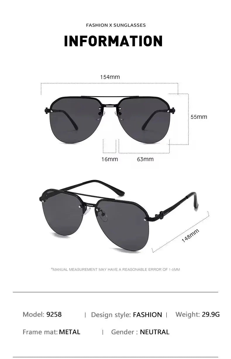 Women's Sunglasses Classic Double Beam