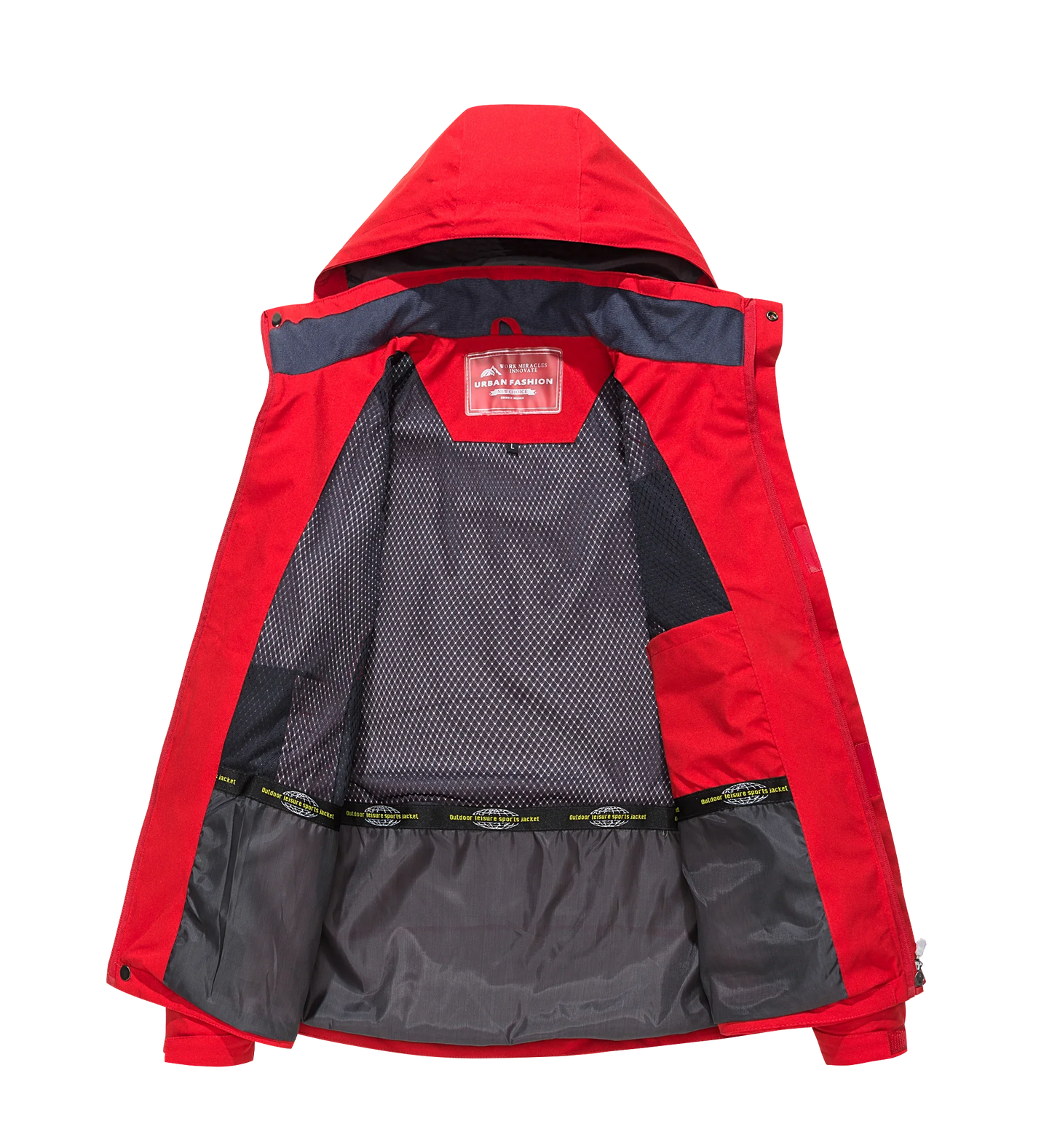 Men's Waterproof Hiking Jacket Large Size Windproof Windbreaker
