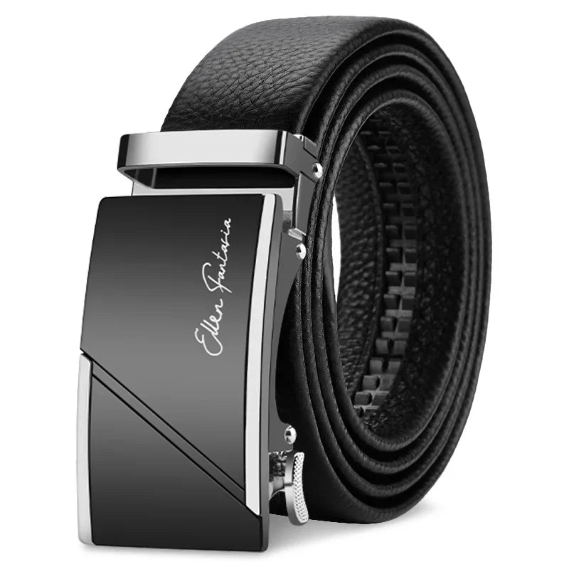 Men's Genuine Leather Belt Adjustable Waistband