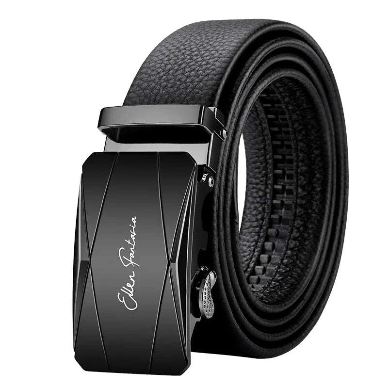 Men's Genuine Leather Belt Adjustable Waistband