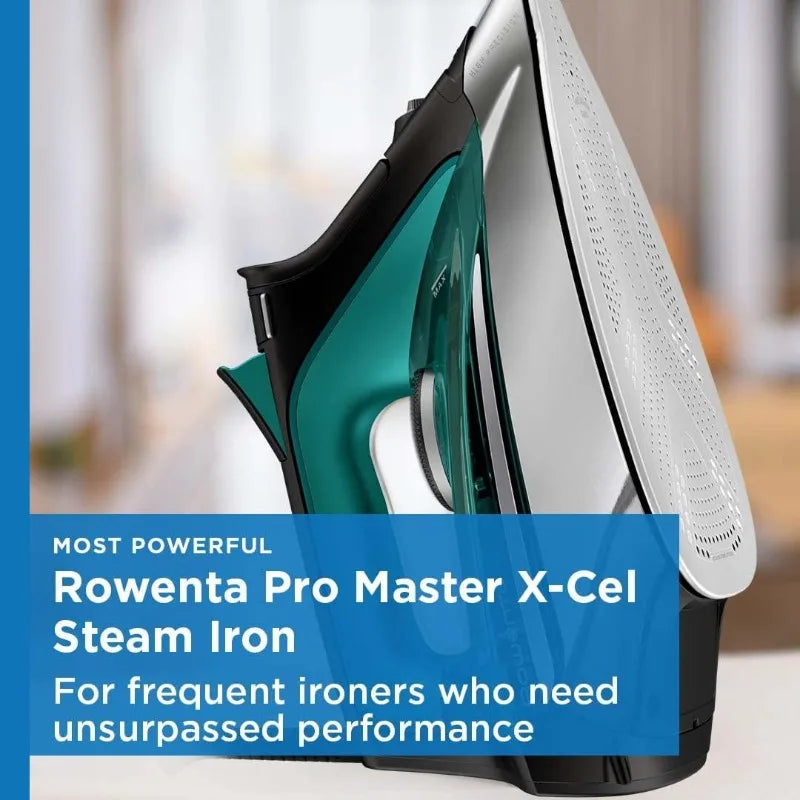 Stainless Steel Soleplate Steam Iron for Clothes, 210 g/min, 400 Microsteam Holes, Cotton, Wool, Poly, Silk, Linen