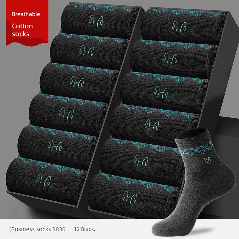 Pure Fresh Cotton Four Seasons Youth or Men's Socks