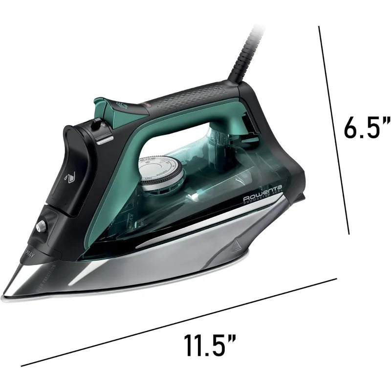 Stainless Steel Soleplate Steam Iron for Clothes, 210 g/min, 400 Microsteam Holes, Cotton, Wool, Poly, Silk, Linen