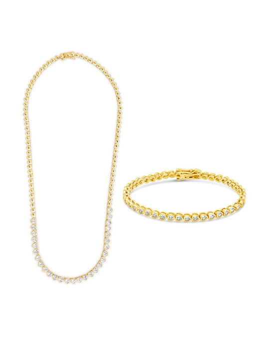 Heart CZ Tennis Bundle