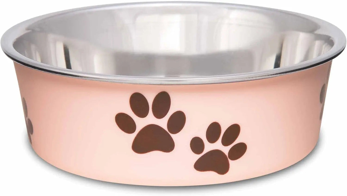 Stainless Steel Dog & Cat Bowl | Spill-Resistant Feeding Bowl (various colors)
