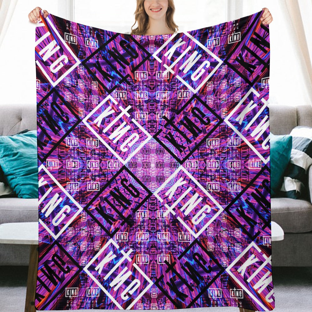 Custom EDM Artists Ultra-Soft Flannel Blanket for Camping Festival Rave in Multiple Sizes