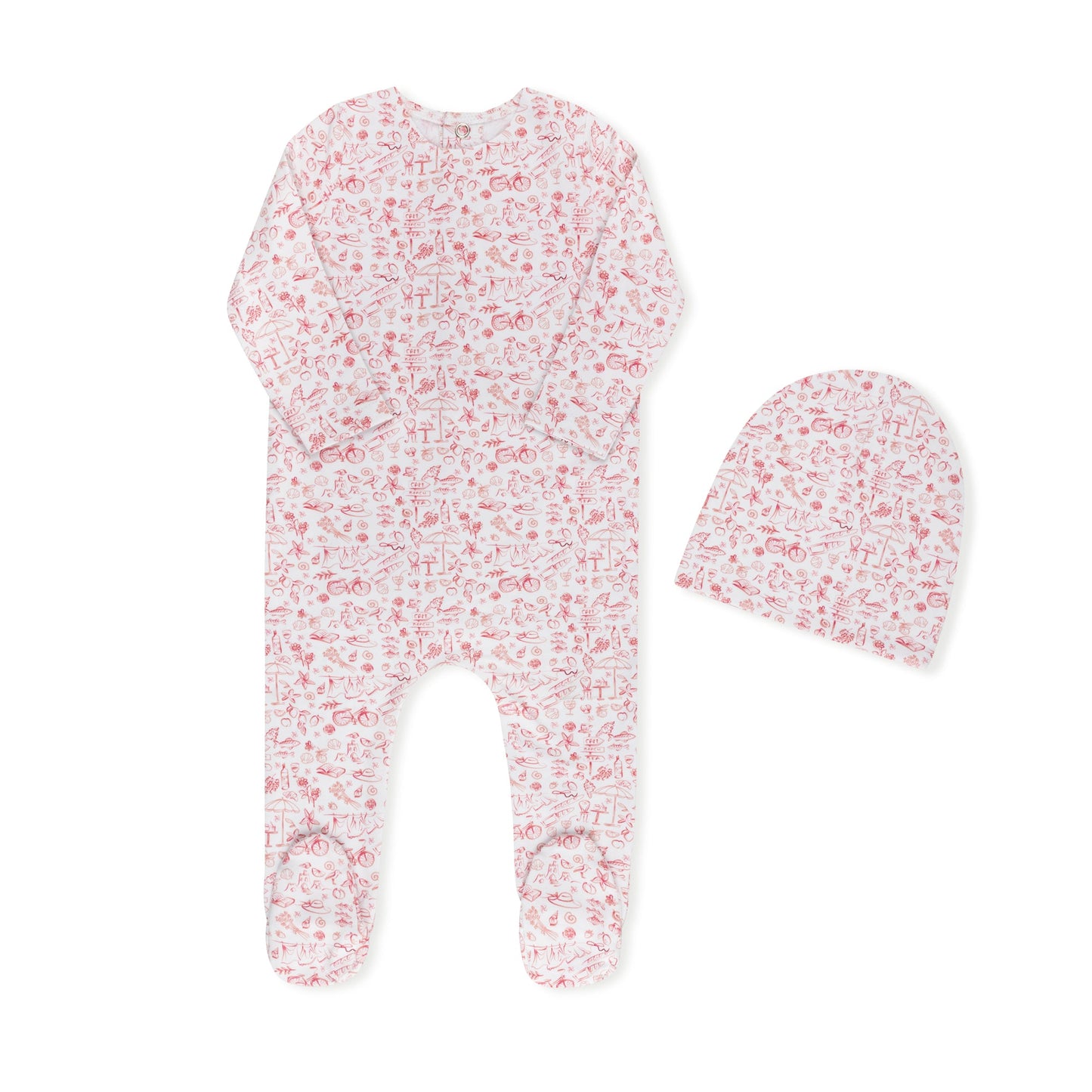 Summer Print Layette Set