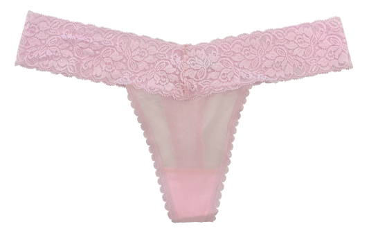 Mesh and Lace Classic Thong XS- 2X - Buy More Save More
