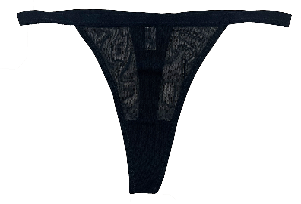 Mesh Thong with Elastic Waist, XS-2X - Buy More Save More