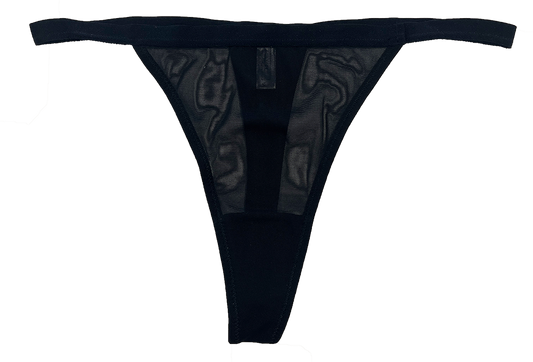 Mesh Thong with Elastic Waist, XS-2X - Buy More Save More