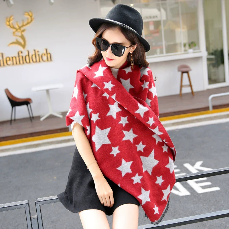 Women's Extra Large Scarf Long Double-Sided all season
