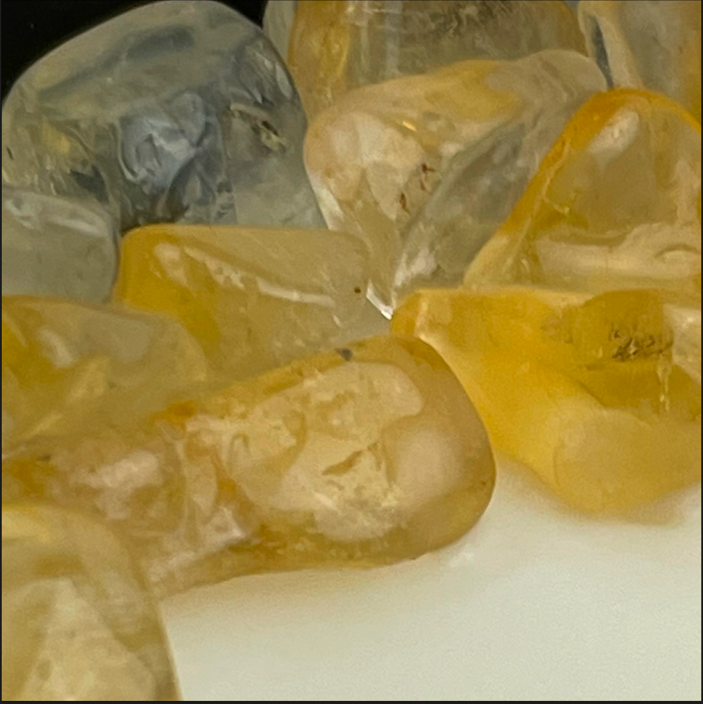Solar Plexus Chakra Crystal Candle, 10oz