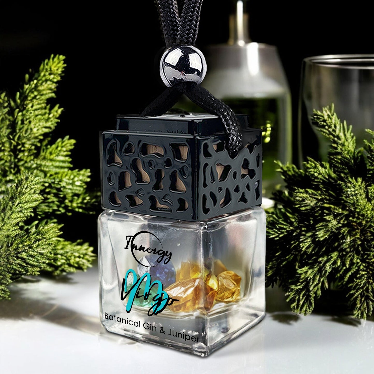 Virgo Zodiac Crystal-Enhanced Oil Diffuser, Car Air Freshener, 8ml