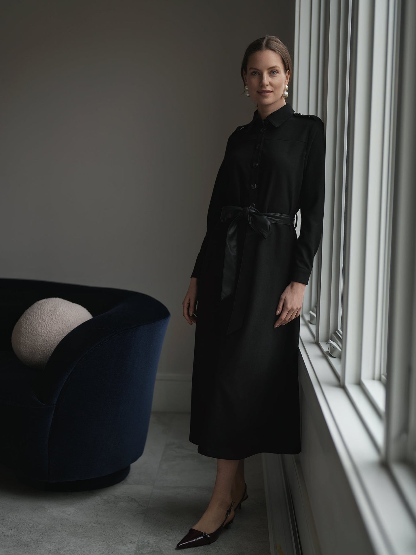 Wool Shirt Dress