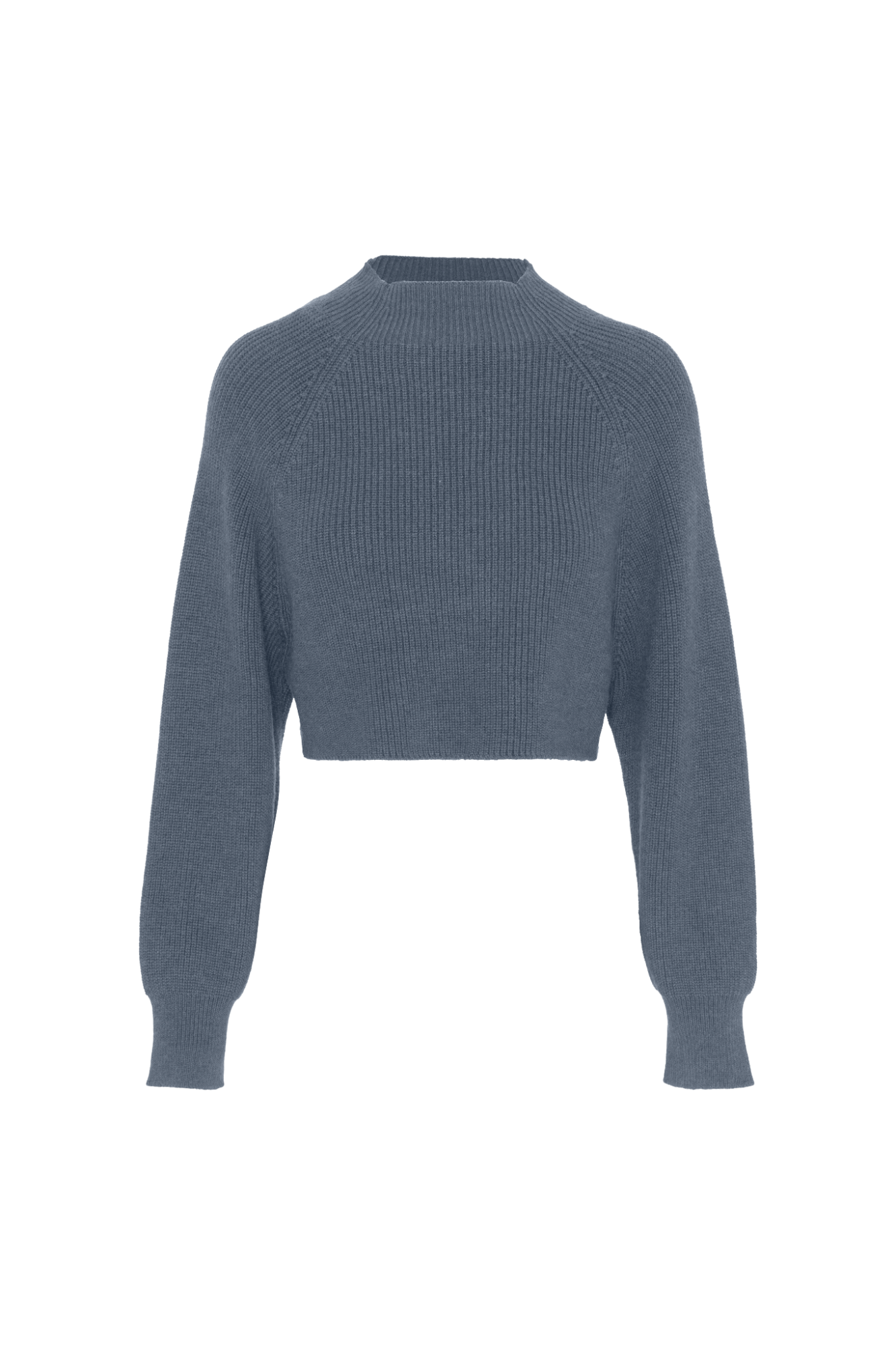 Cropped Raglan Knit Sweater