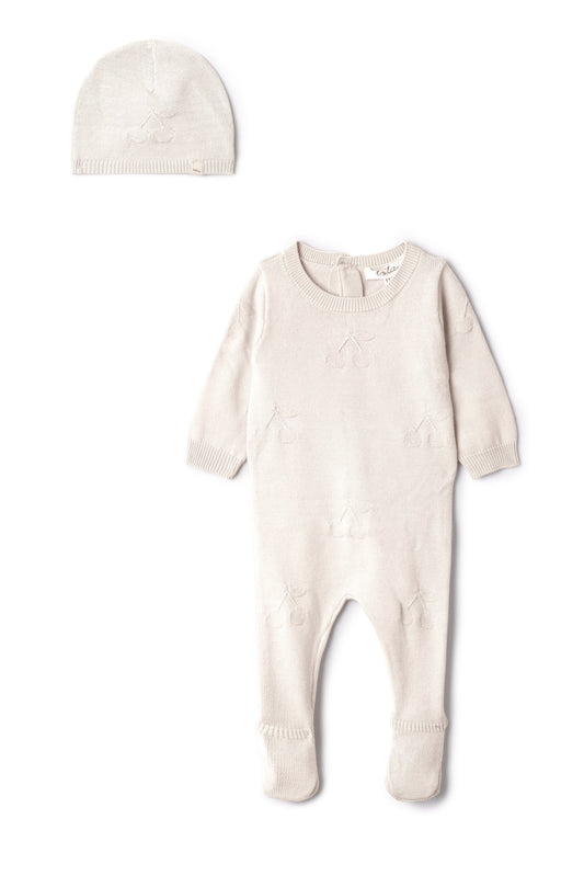 Cherry Knit Onesie