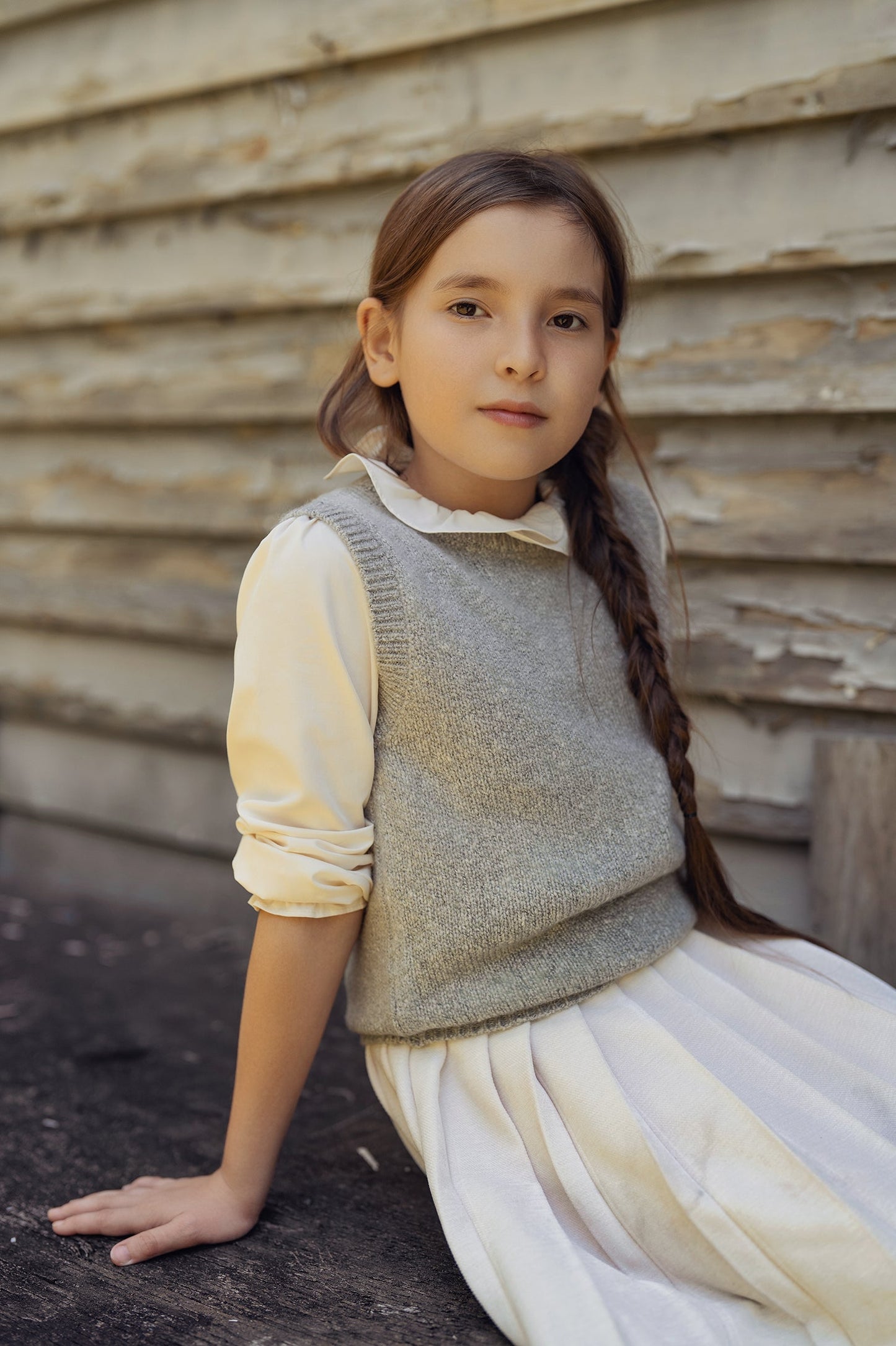 Mix Knit Vest