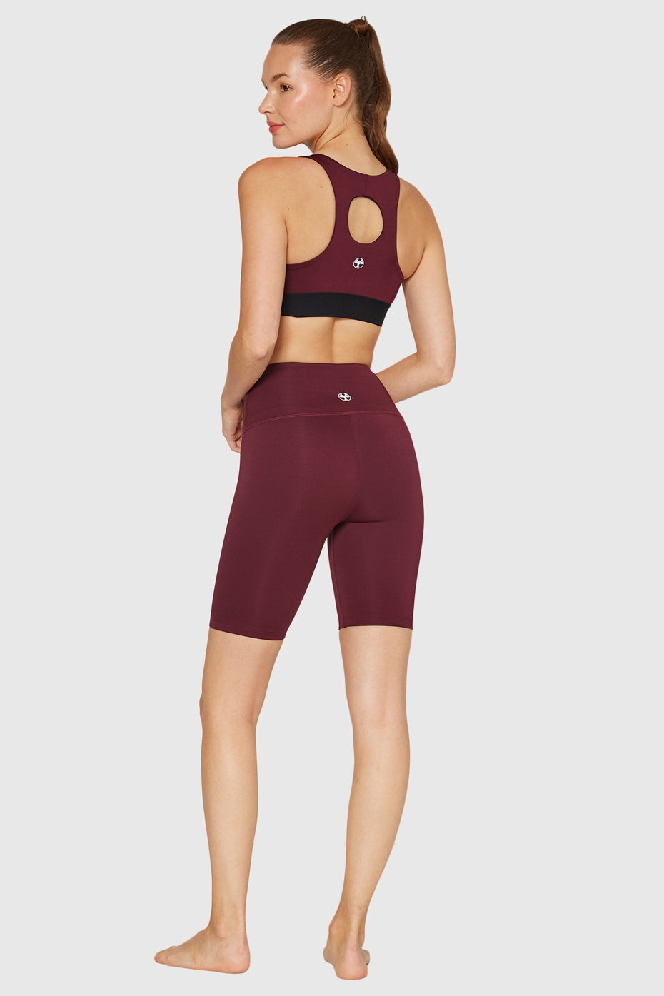 High-Rise Scuba Biker Shorts