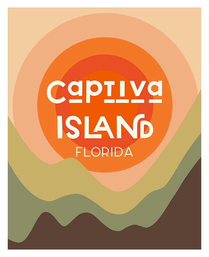 Destination: Captiva Island - Modern Art Print
