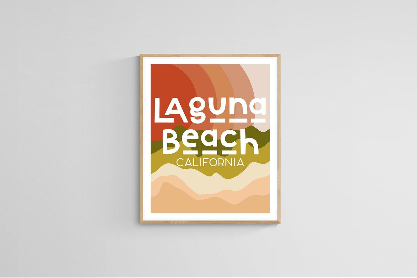 Destination: Laguna Beach, California  - Modern Art Print