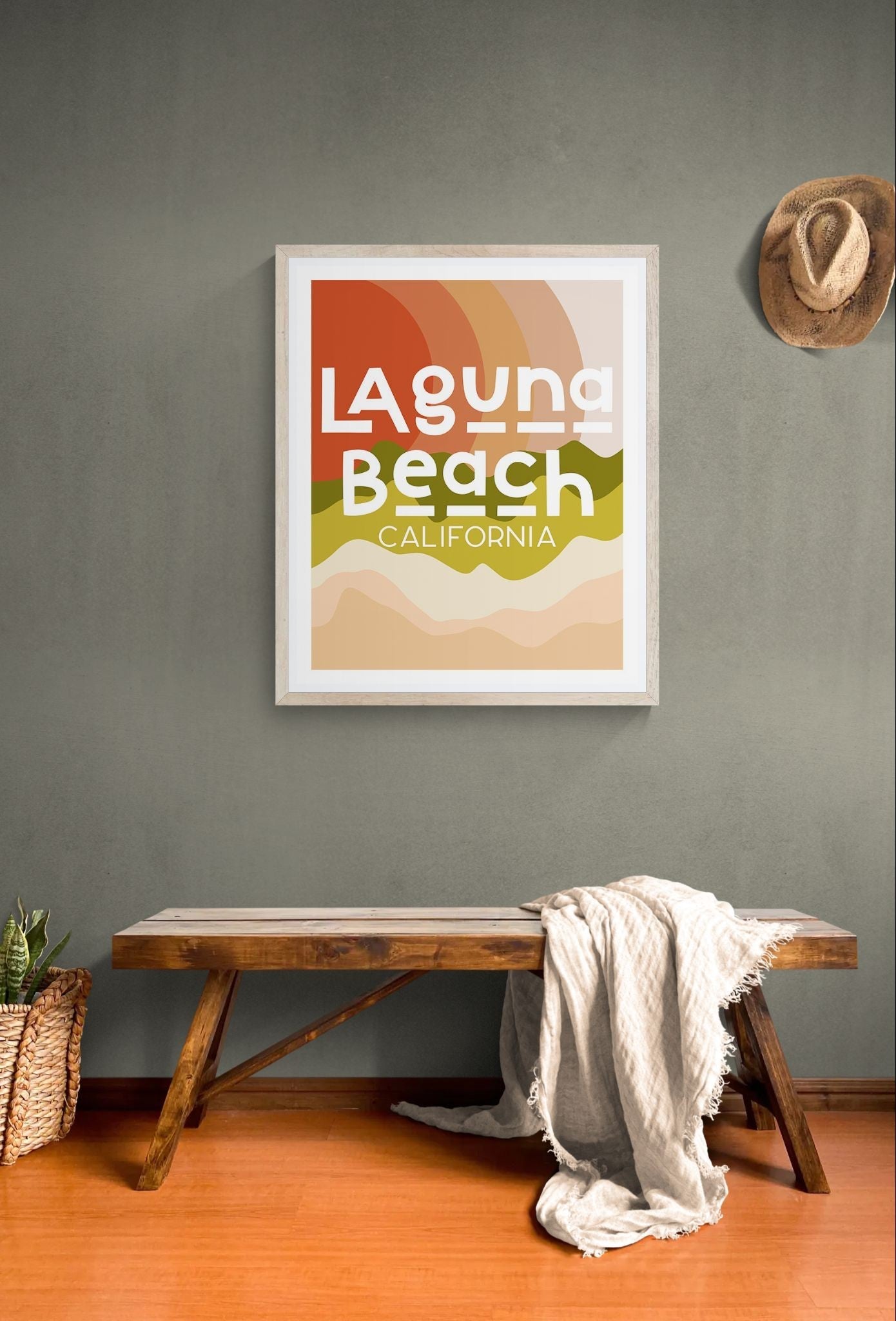 Destination: Laguna Beach, California  - Modern Art Print