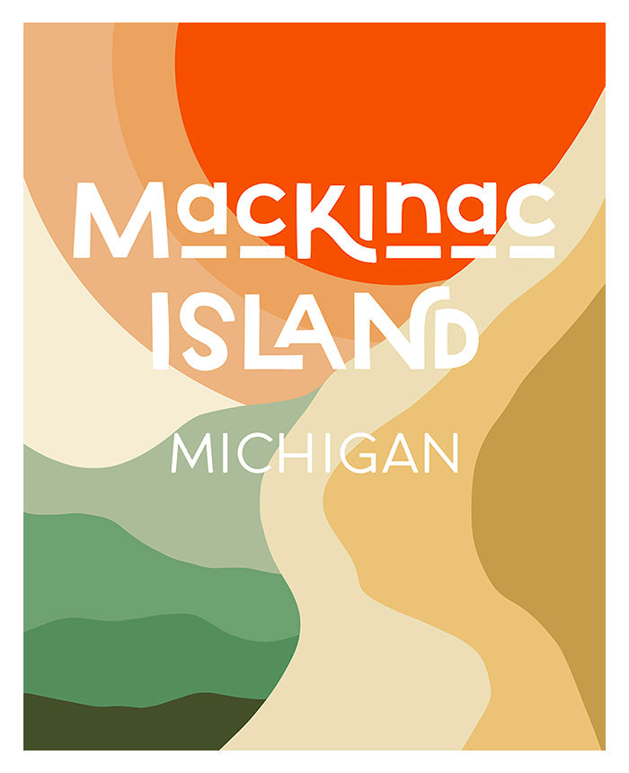 Destination: Mackinac Island Michigan - Modern Art Print