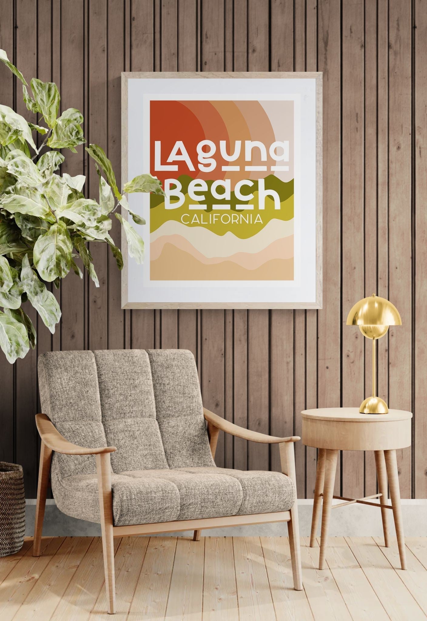 Destination: Laguna Beach, California  - Modern Art Print