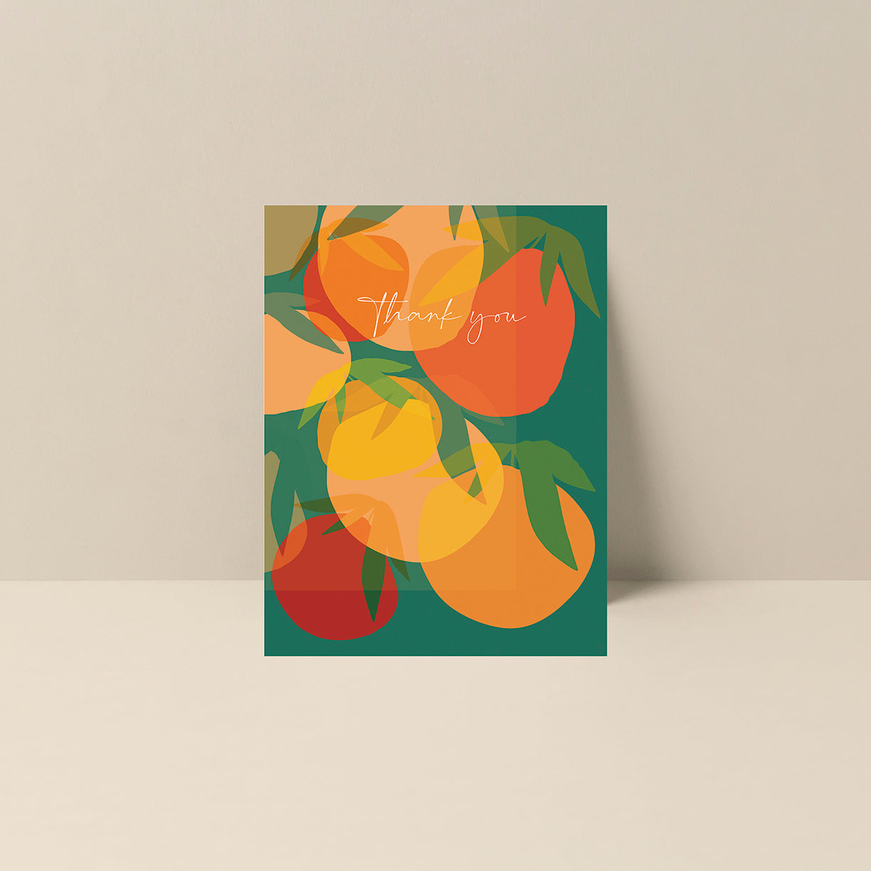 Thank You (Citrus) - Blank Note Card
