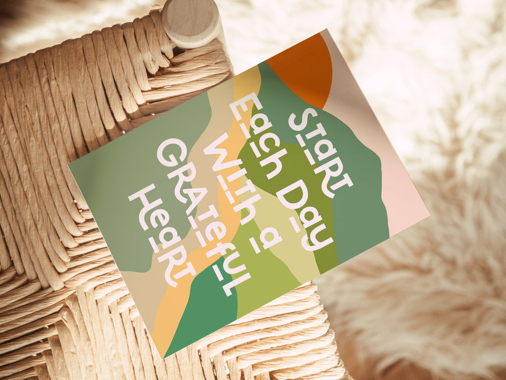 Grateful Heart - Blank Note Card