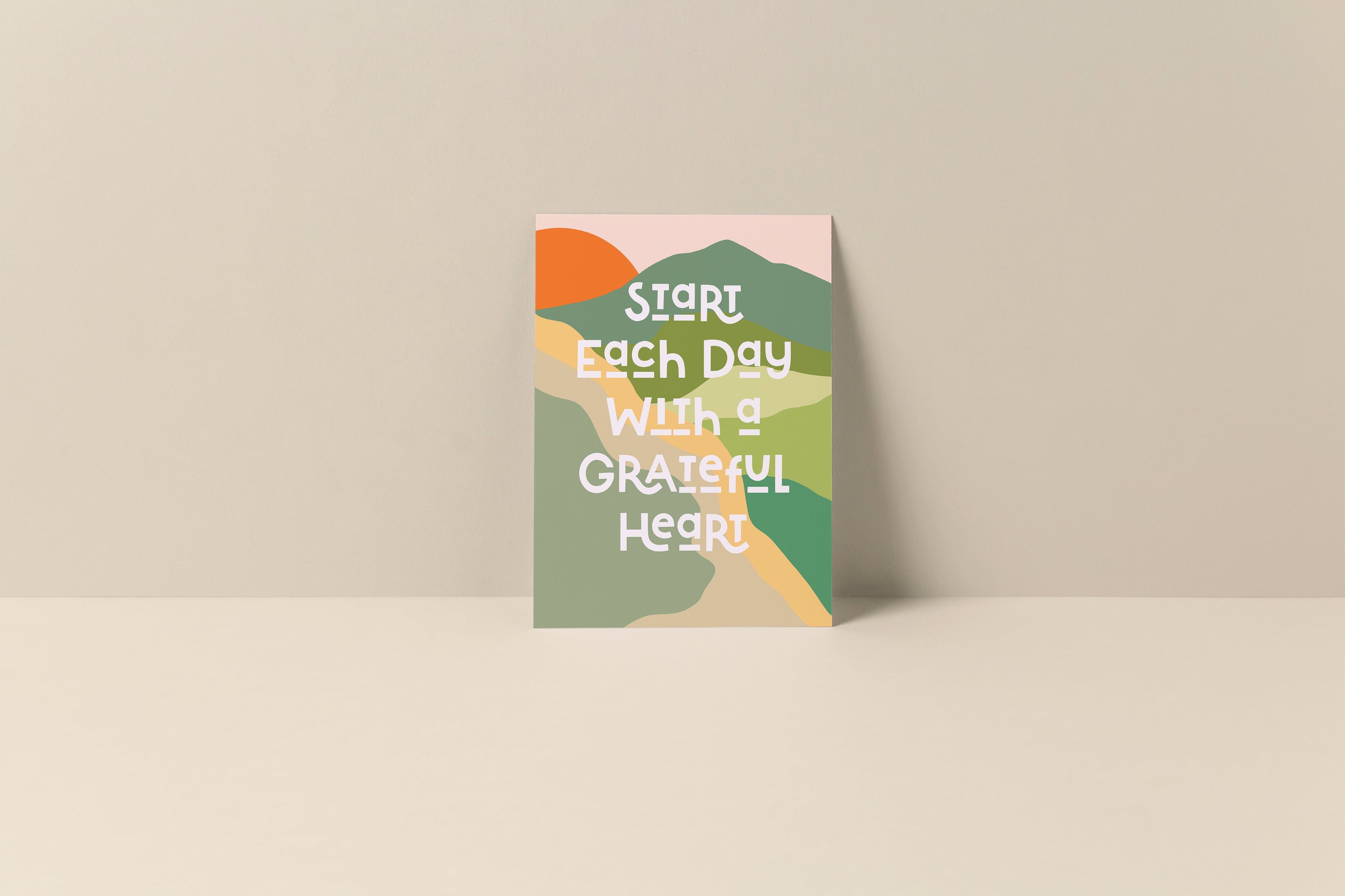 Grateful Heart - Blank Note Card