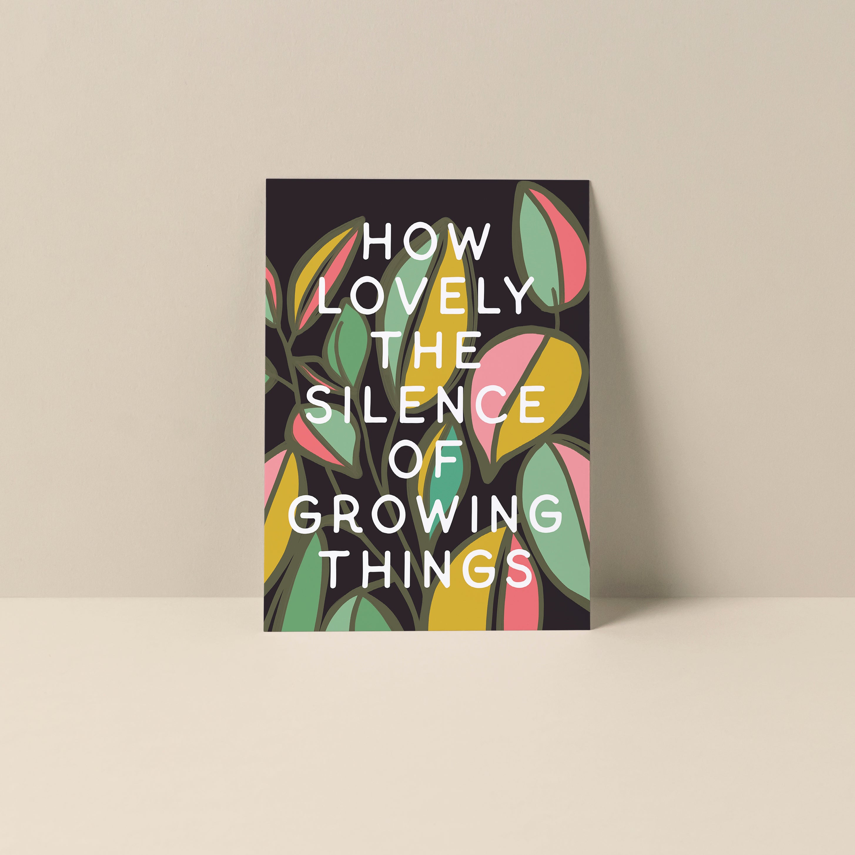 How Lovely The Silence - Blank Notecard