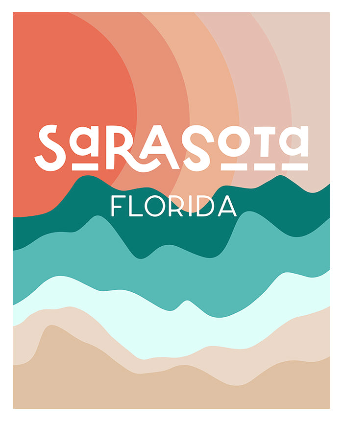 Destination: Sarasota - Modern Art Print