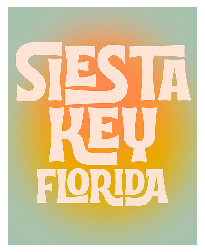 Destination: Siesta Key, Florida - Modern Art Print