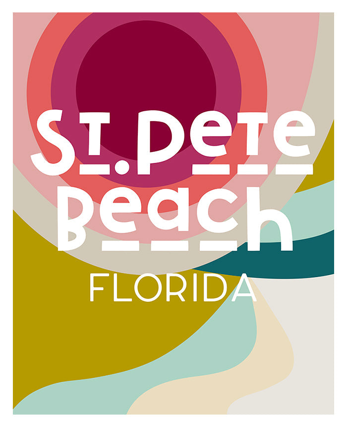Destination: St. Pete Beach - Modern Art Print