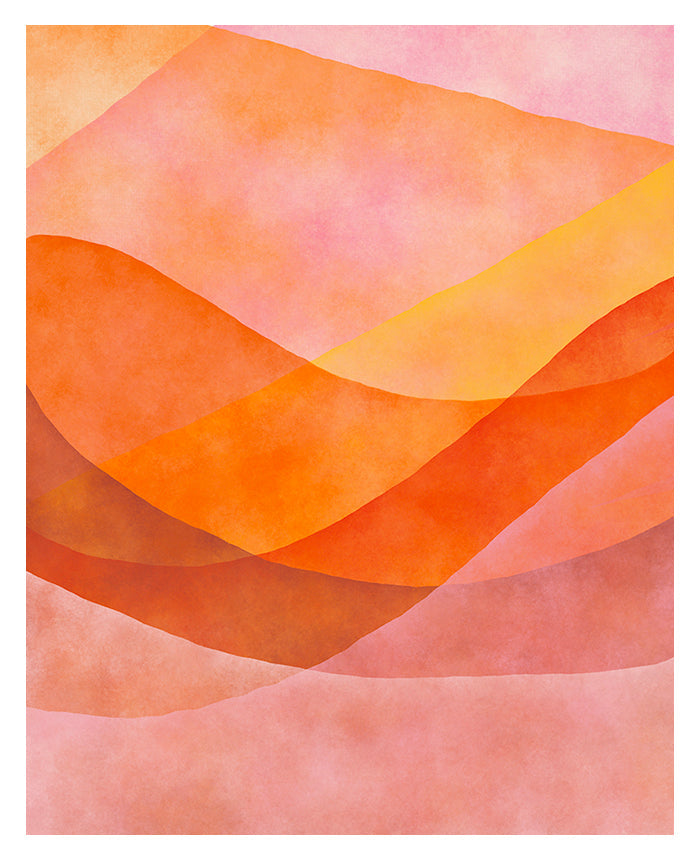 Abstract Fine Art Print - Watercolor Mountain #8