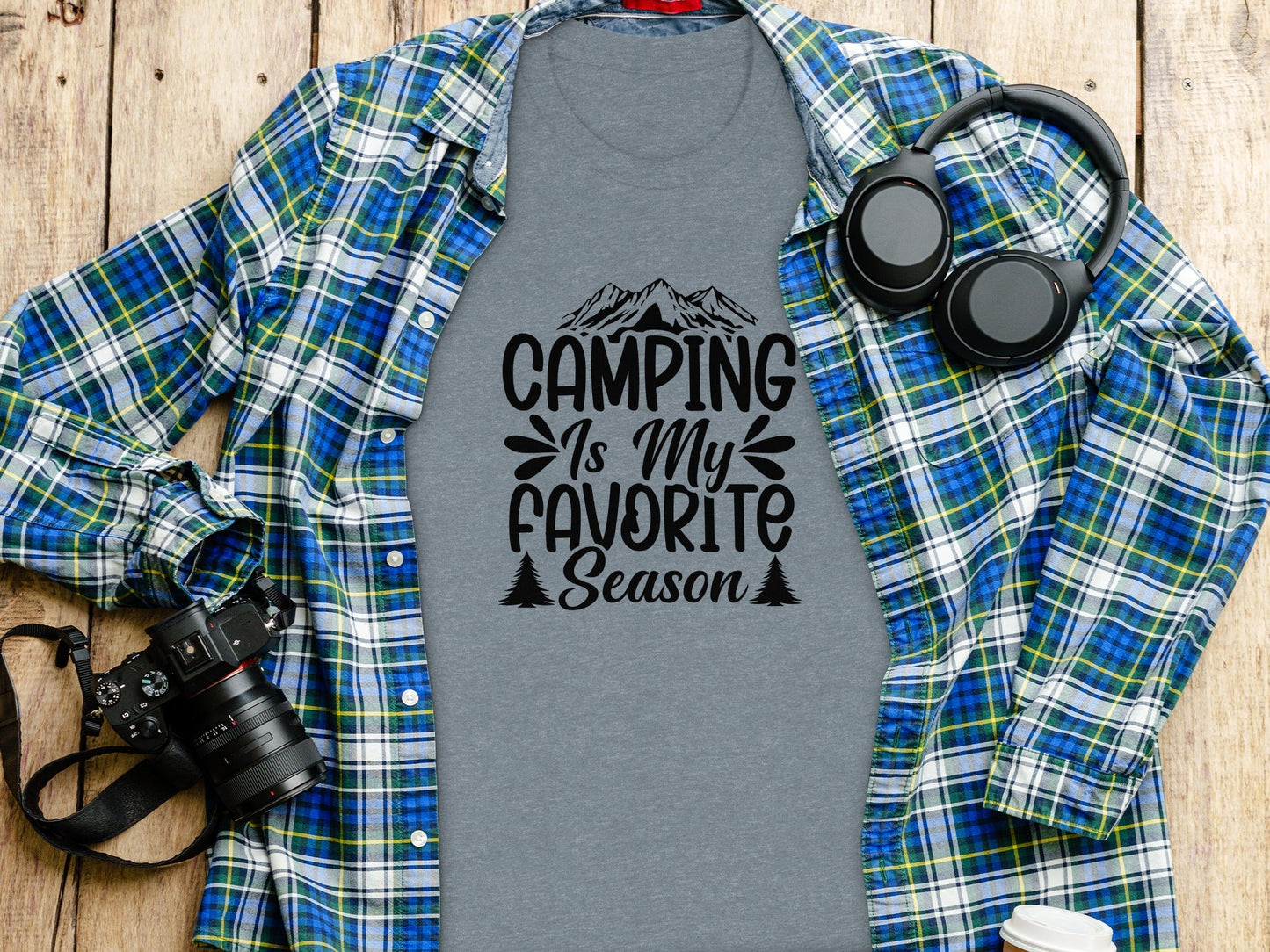 Camping Is My Favorite Season Graphic Outdoor Adventure T-Shirt
