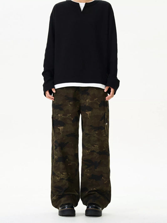 Men's Relaxed Fit Camo Cargo Pants