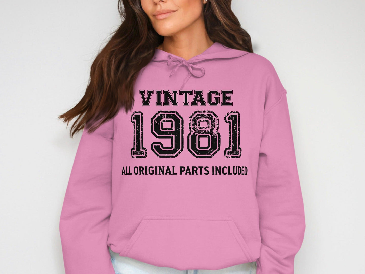 Vintage 1981 All Original Parts Included Birthday Hoodie
