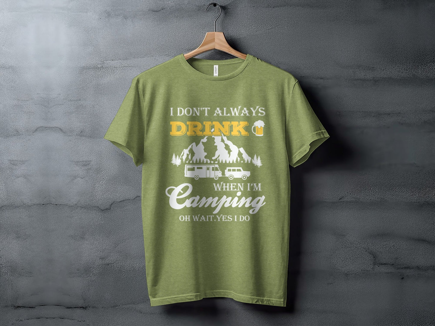 Camping Trip Funny Drinking Quote Graphic Adventure T-Shirt