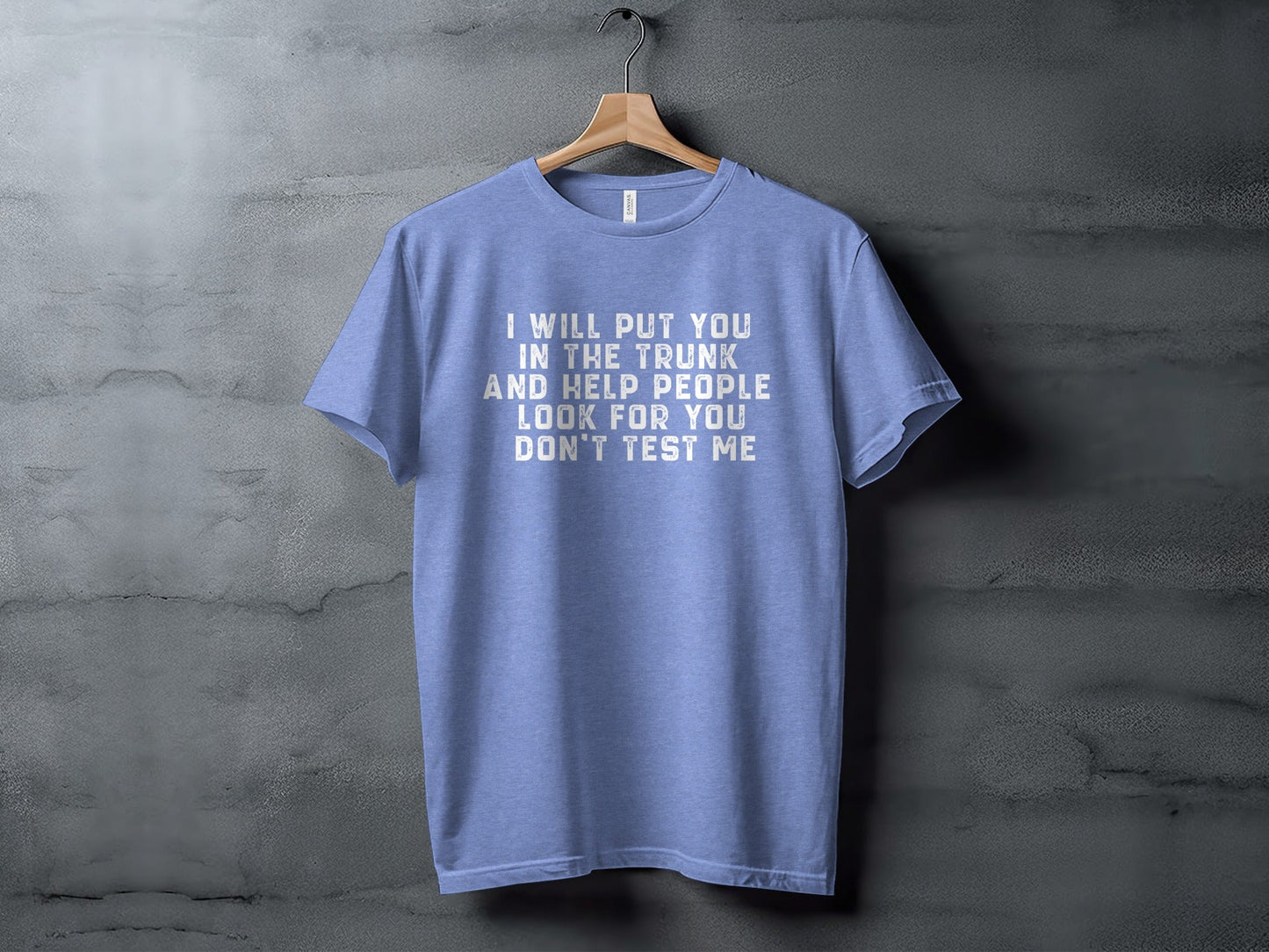 I Will Put You In The Trunk Funny Threat Phrase T-Shirt