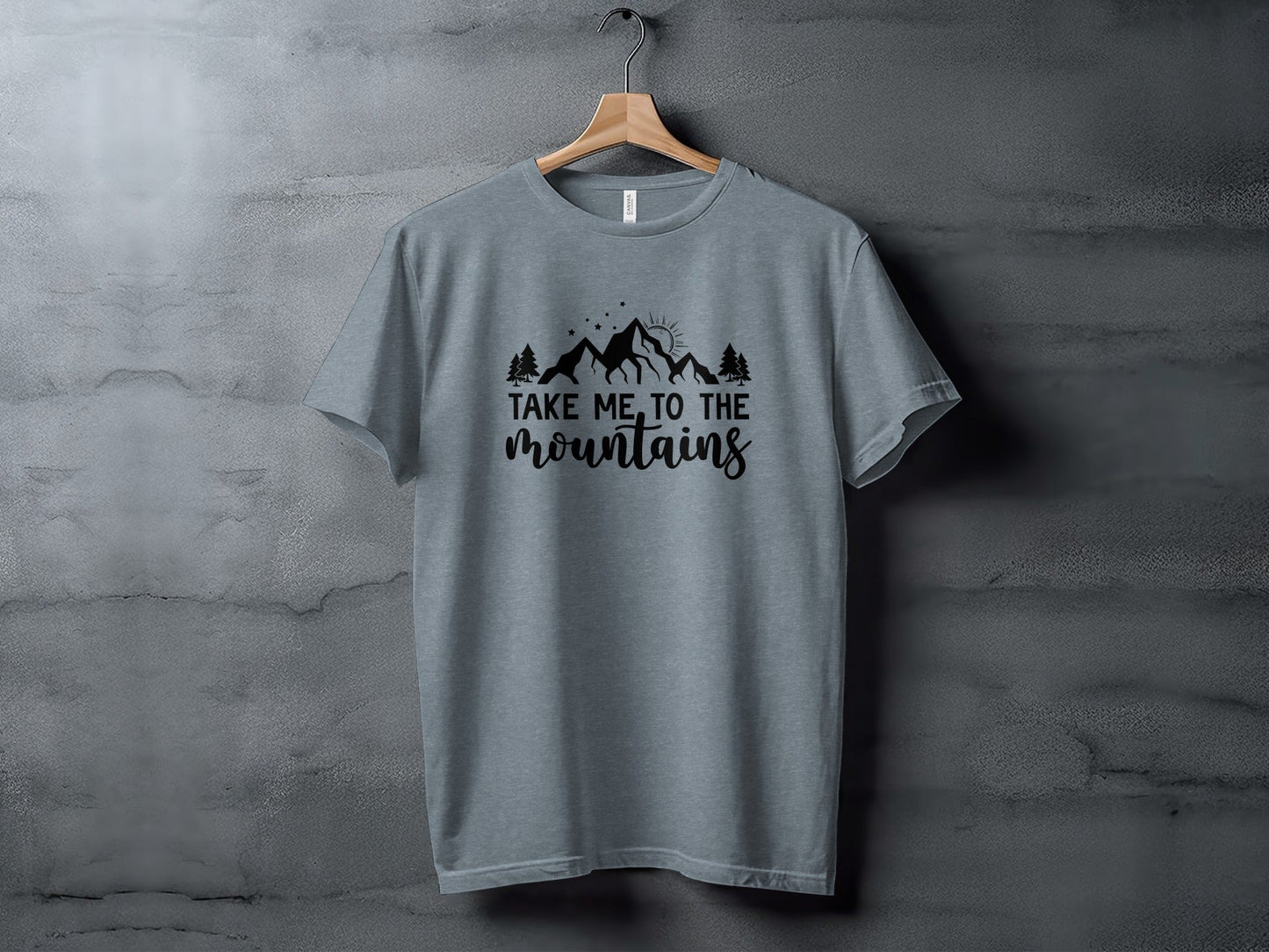 Take Me to the Mountains Nature Inspired Design T-Shirt