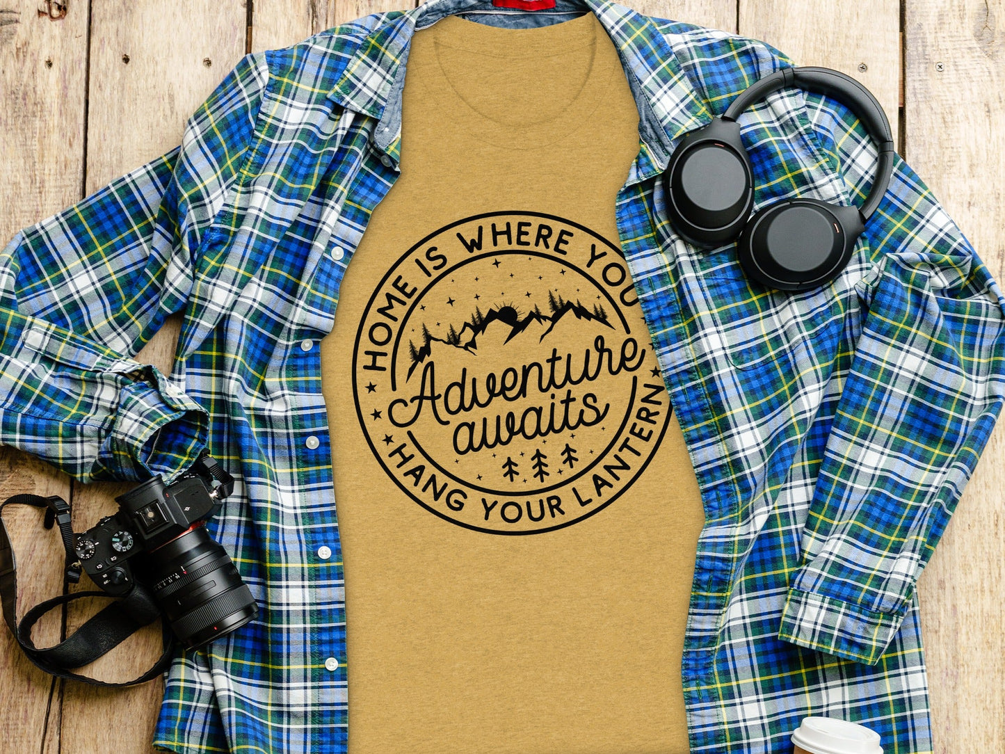 Home Is Where You Hang Your Lantern Adventure Awaits T-Shirt