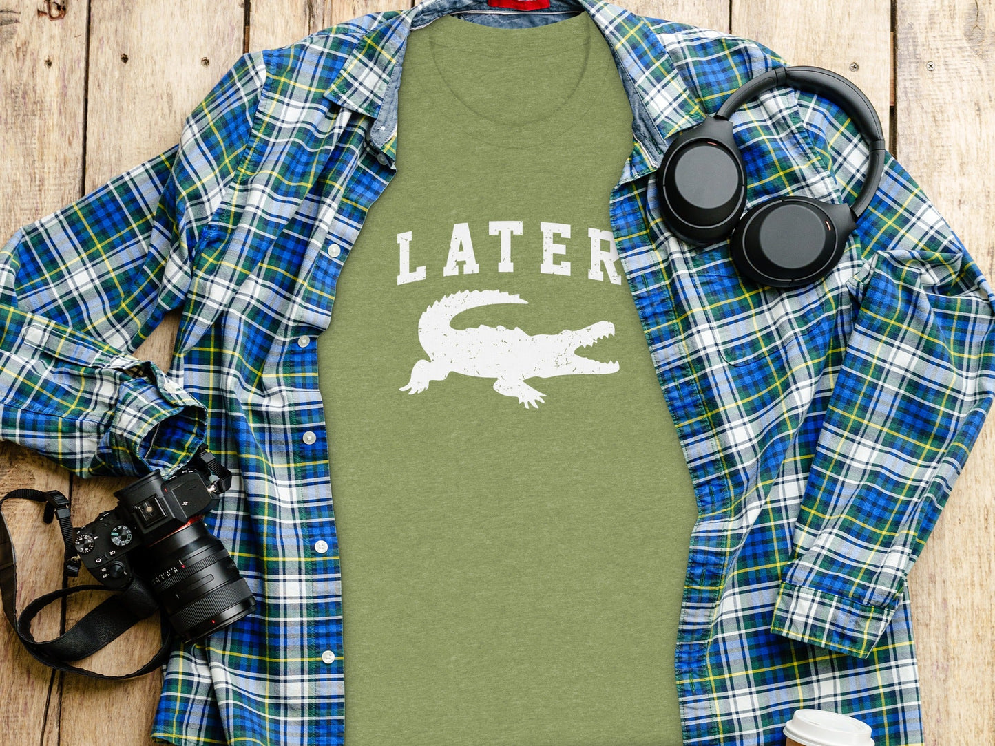 Later Alligator Crocodile Funny Sarcastic Phrase T-Shirt