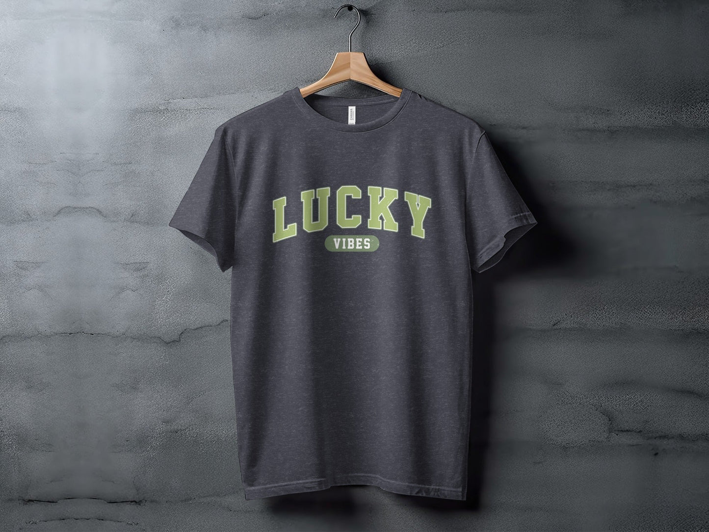 Lucky Vibes T-Shirts, Good Luck T Shirts, Positive Vibes Tees, Trendy Luck Shirts, Lucky Graphic Tees, Casual Lucky T Shirts