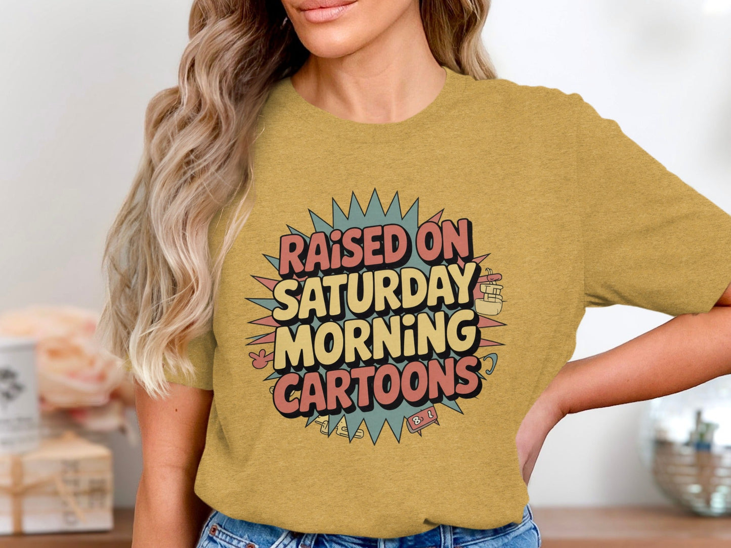 Raised On Saturday Morning Cartoons Funny T-Shirt