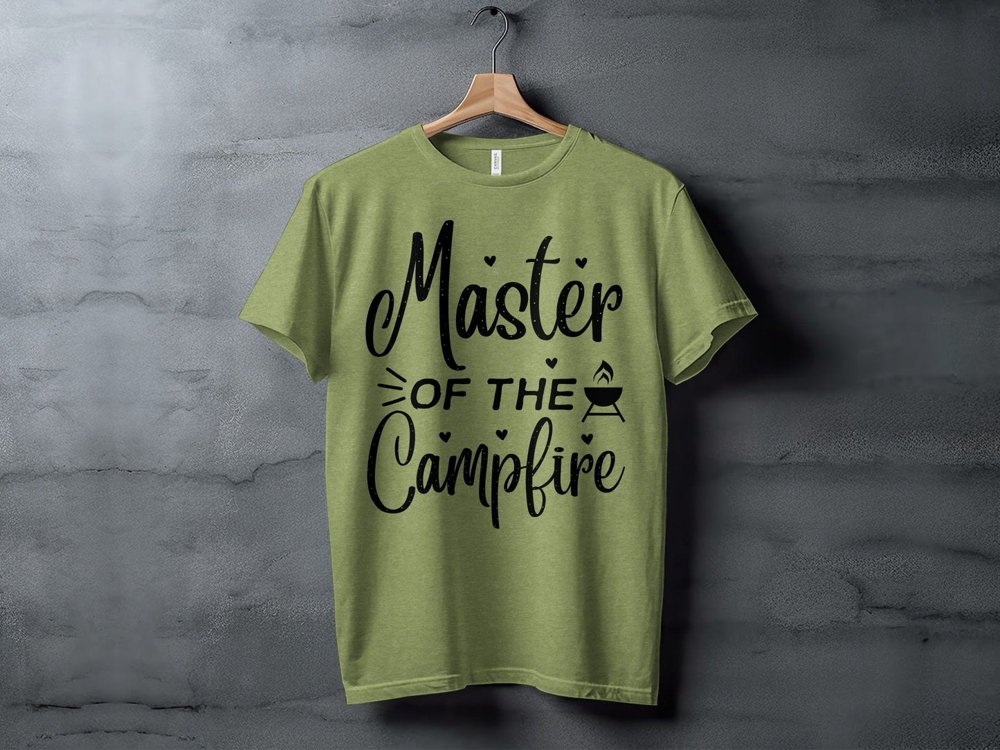 Master of The Campfire Design With Hearts T-Shirt