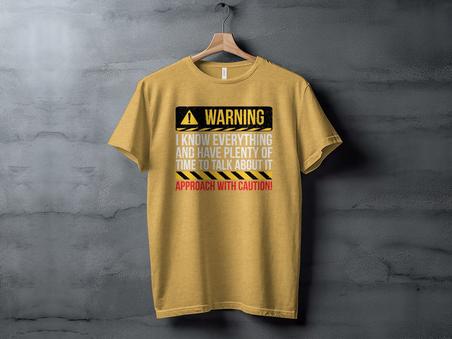Warning I Know Everything Funny Statement Graphic T-Shirt