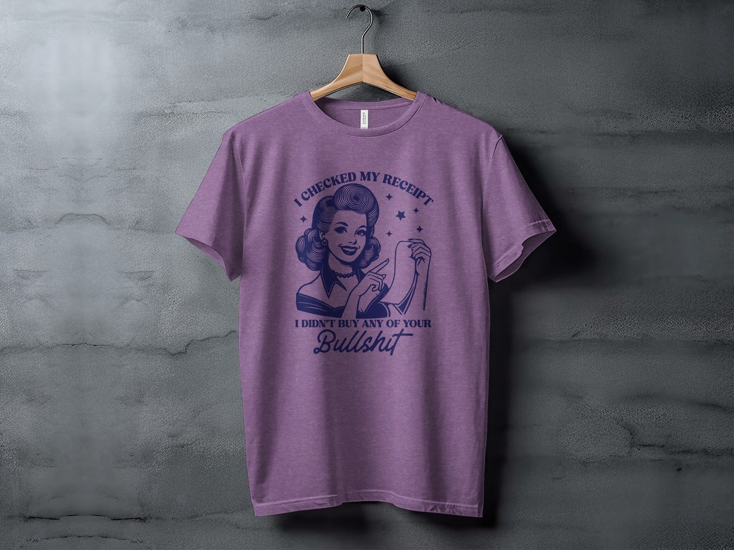 I Checked My Receipt Retro Woman With Attitude T-Shirt