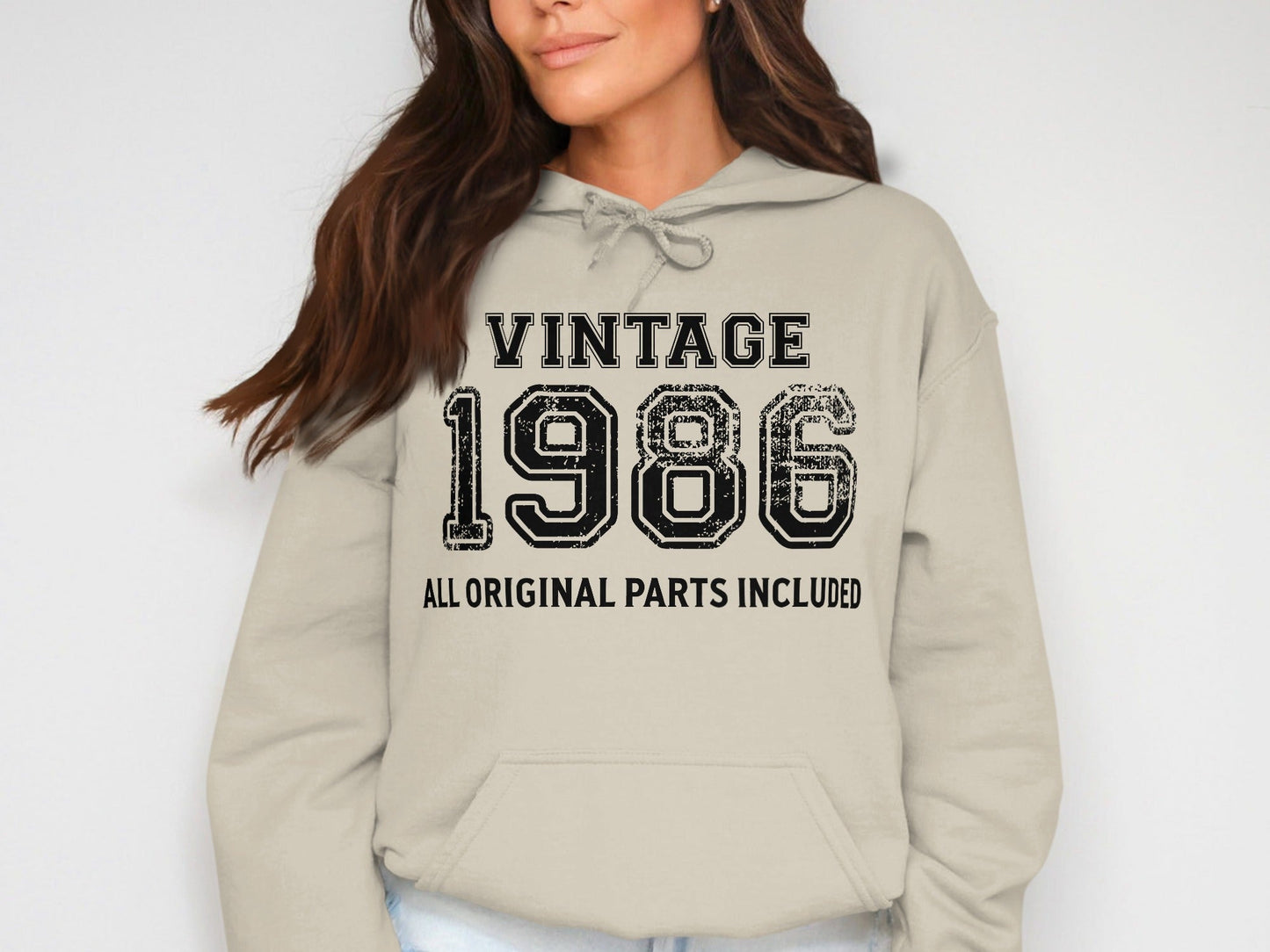 Vintage Style 1986 All Original Parts Included Hoodie